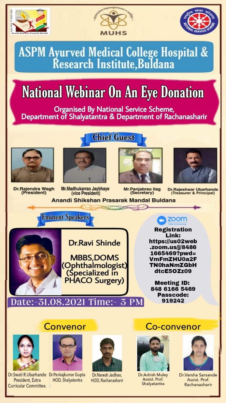 National Webinar On Organ Donation